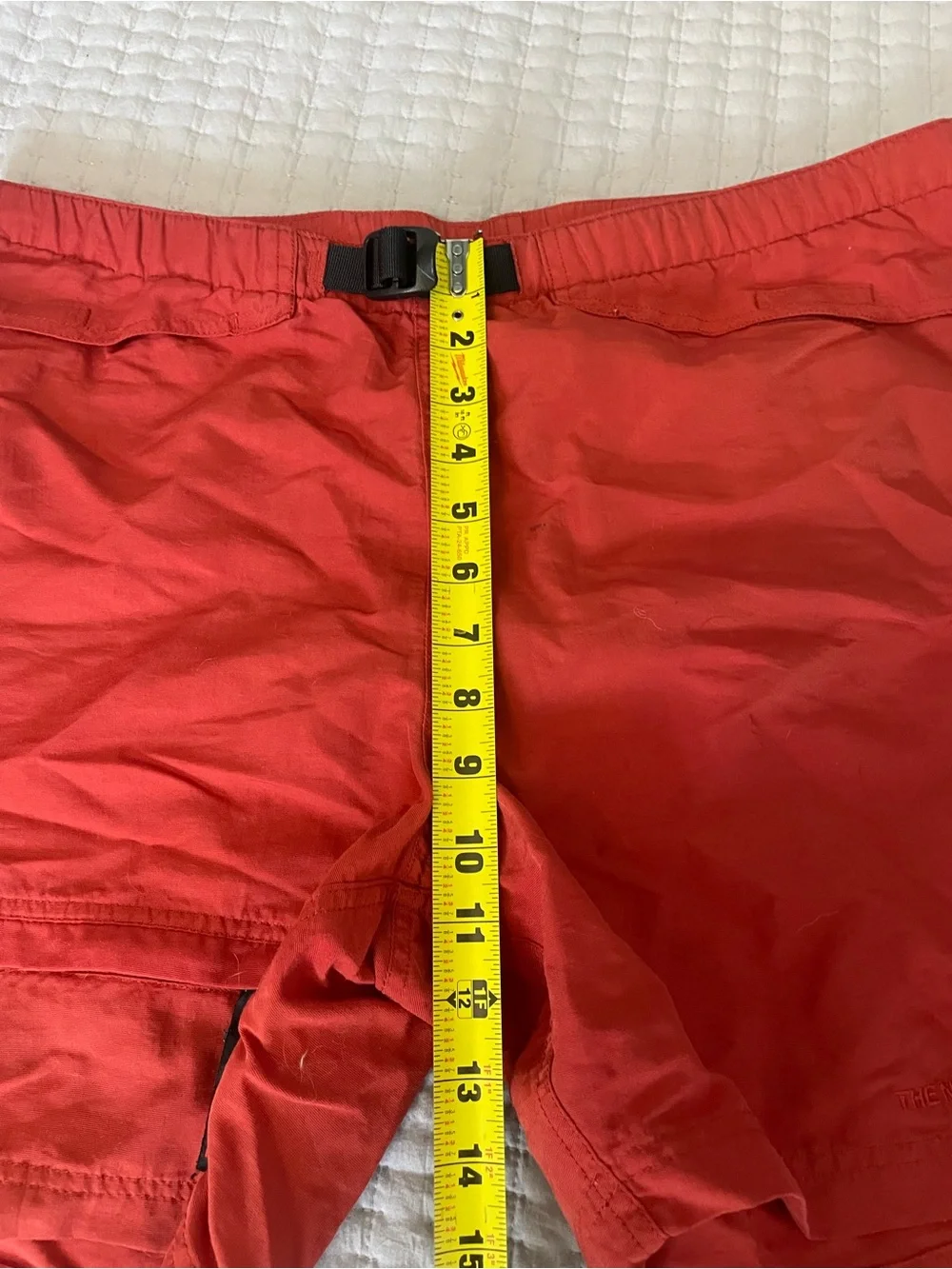 The North Face Men's Class V Belted Cargo Shorts Red Size L (Est) No Tag - Picture 9 of 11